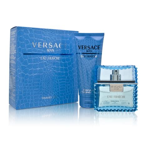 versace perfume mens gift set|versace fraiche gift set.